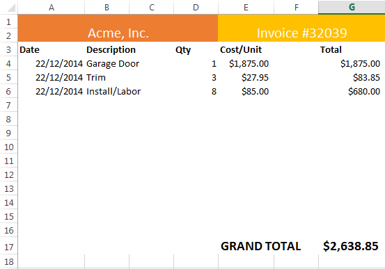 Excel Formatting Sample Excel Formatting With Javascript